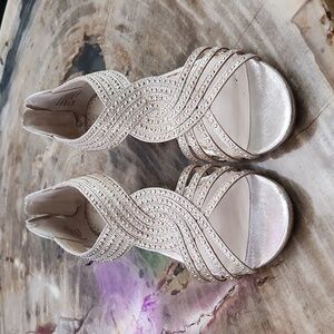 Gold Charter Club Women's Wedge Sandals Size 7.5